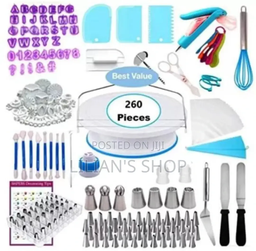 260 Cake Decorating Kit Set
