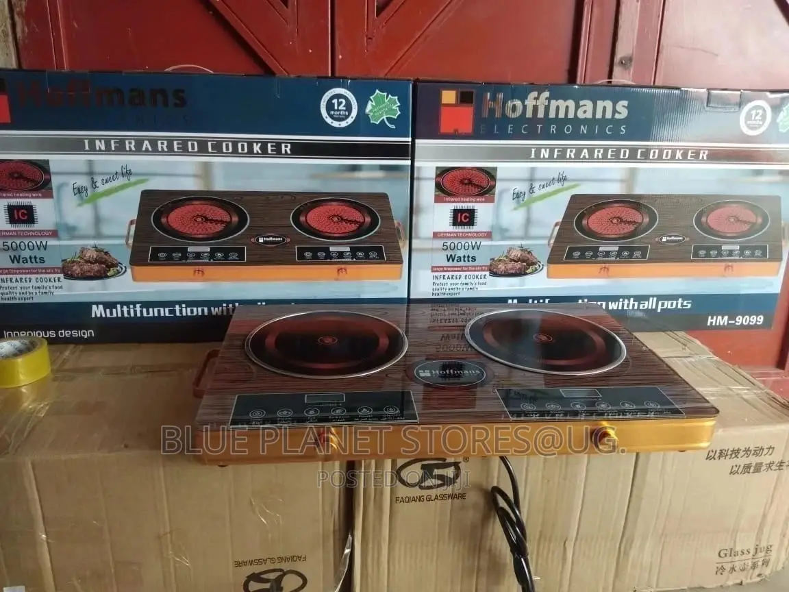 HOFFMANS Double Electric Infrared Cooker // 5000w // HM-9099