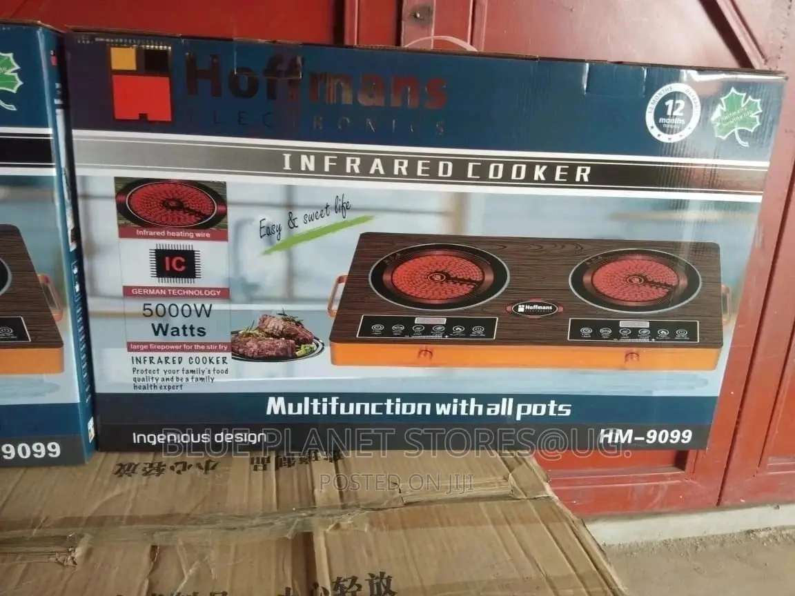 HOFFMANS Double Electric Infrared Cooker // 5000w // HM-9099