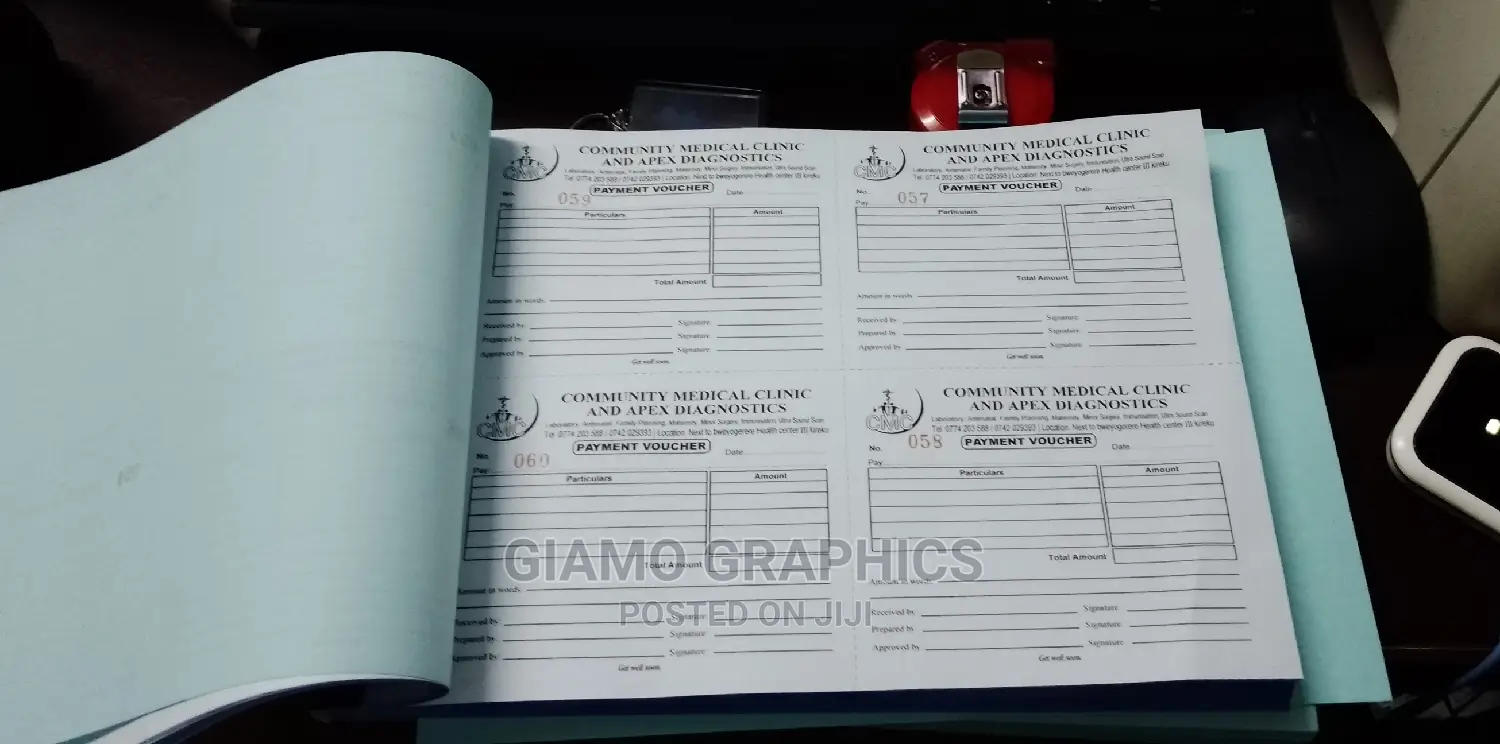 4 on 1 Receipt Books ( A6)