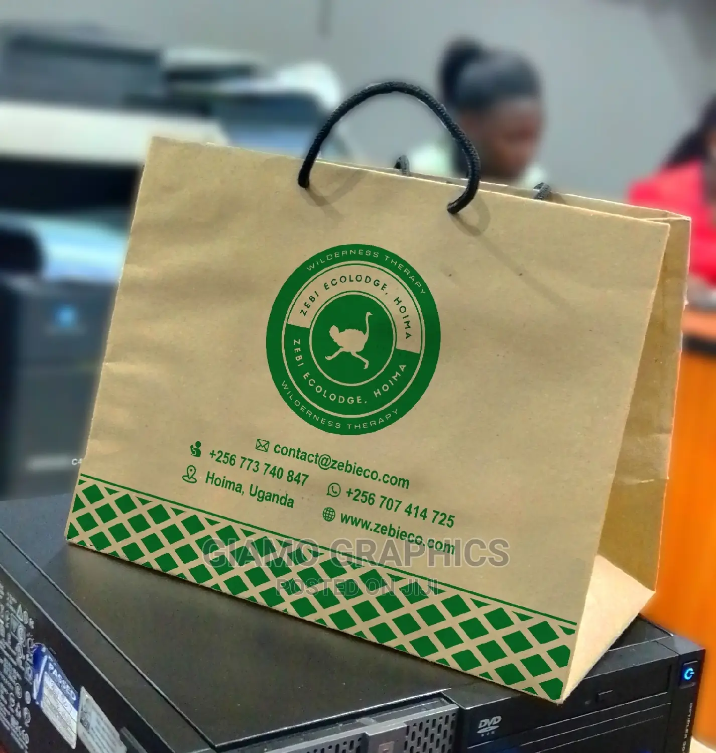 Boutique Customized Paper Bags Brown