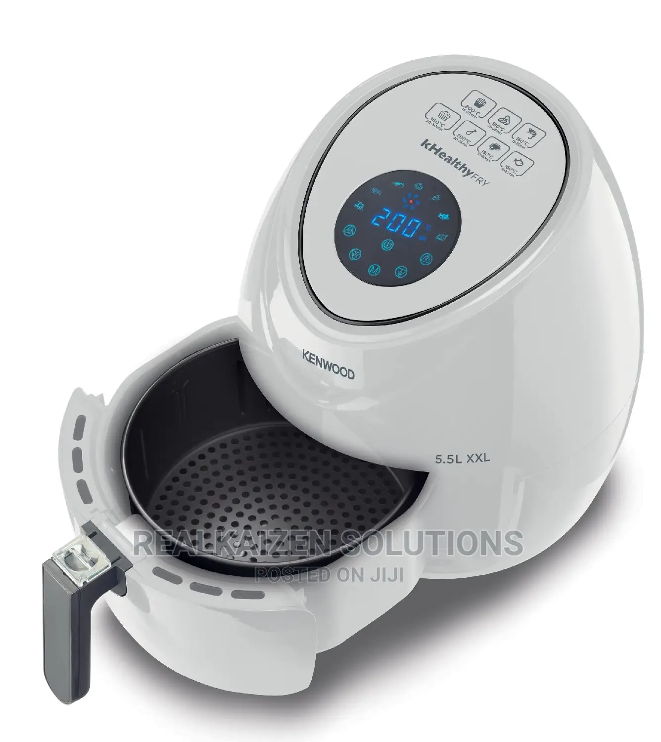 Kenwood 5.5L Xxl LCD Digital Rapid Hot Air 1800W