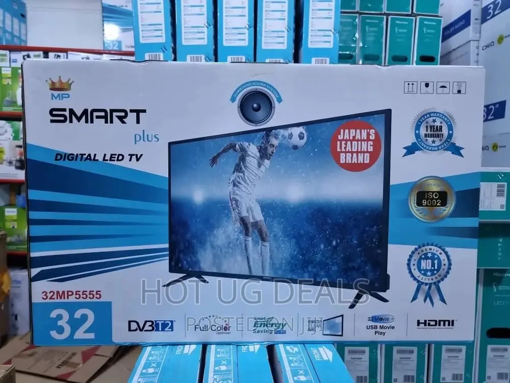 32 Inch Smartplus Frameless DVB-T2 Free to Air Tv - Black