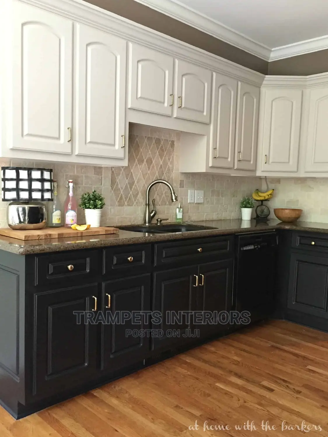 Kitchen Cabinets Black and White