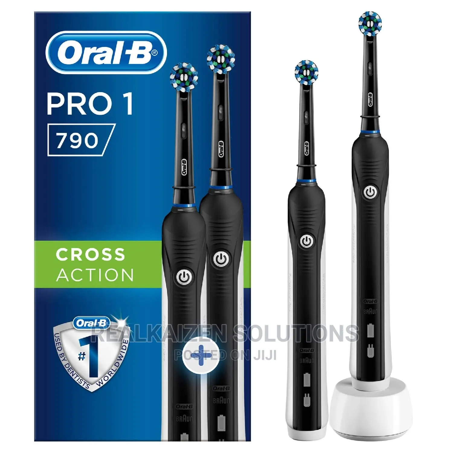 ORAL-B by Braun Pro 1 Cross Action Black Electric Toothbrush