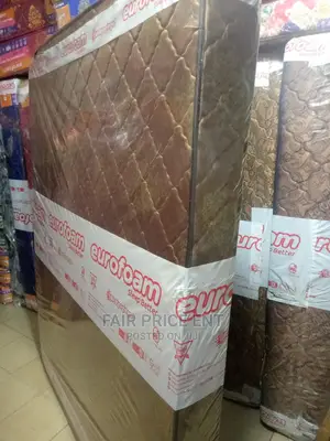 Eurofoam Mattress 6*6 in 8iches Quilted Density(Brown)