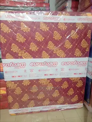 Eurofoam Mattress 5*6 in 6inches Quilted Density (Red)