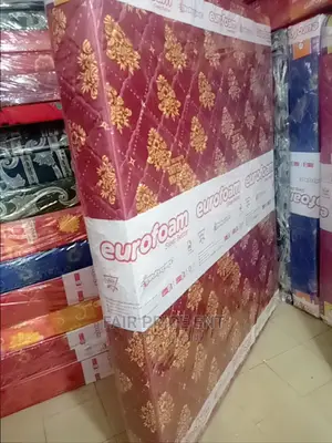Eurofoam Mattress 5*6 in 6inches Quilted Density (Red)