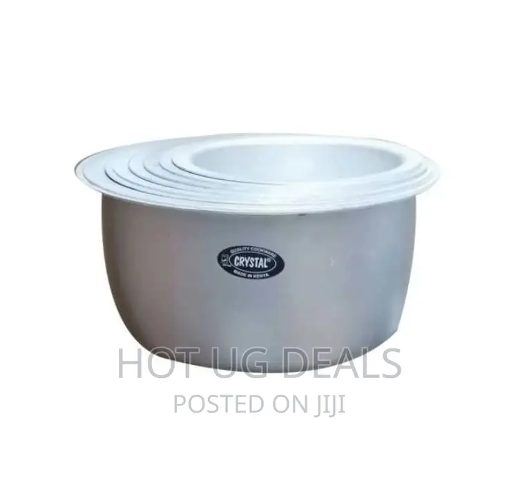 8pcs Set of Aluminum Crystal Saucepans ( 12 - 19)- Silver