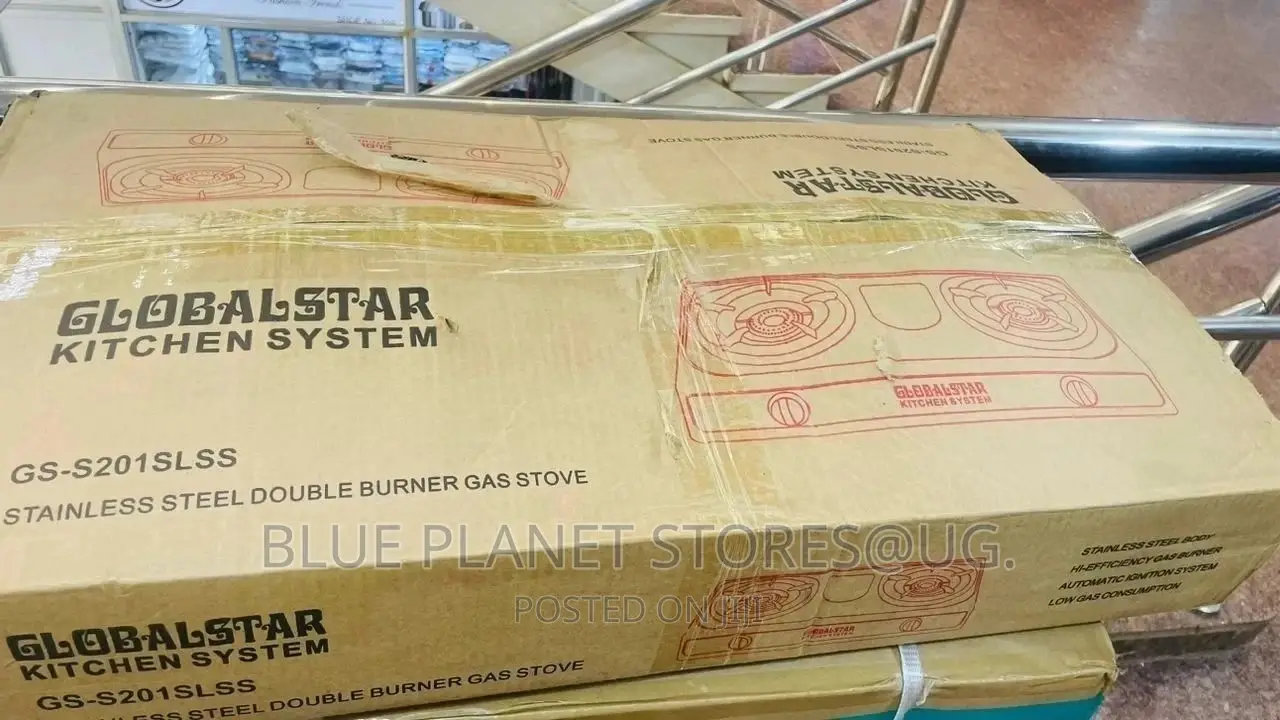 GLOBALSTAR Double Gas Stove // Ceramic Glass // GS-G201SLSS.
