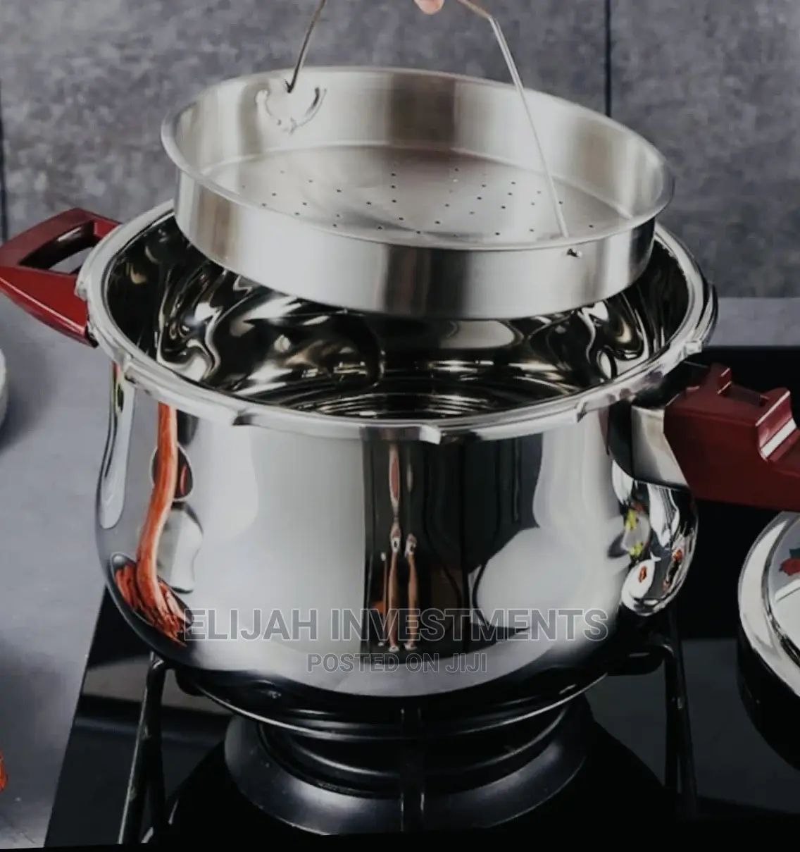 5litres Stainless Steel Pressure Cooker With Steamer