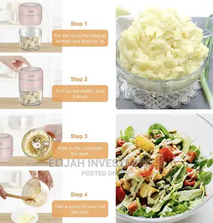Cordless Min Electric Rechargeable Food Chopper