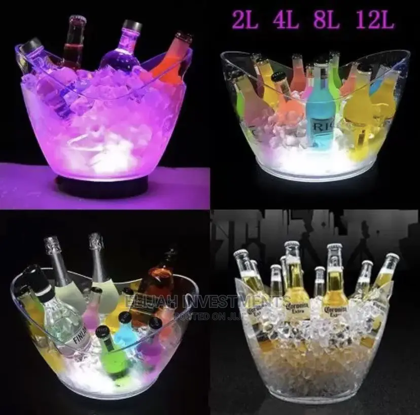8L Ice Bucket With LED Light