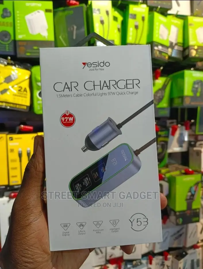 YESIDO 97watts Car Charger (Y53)