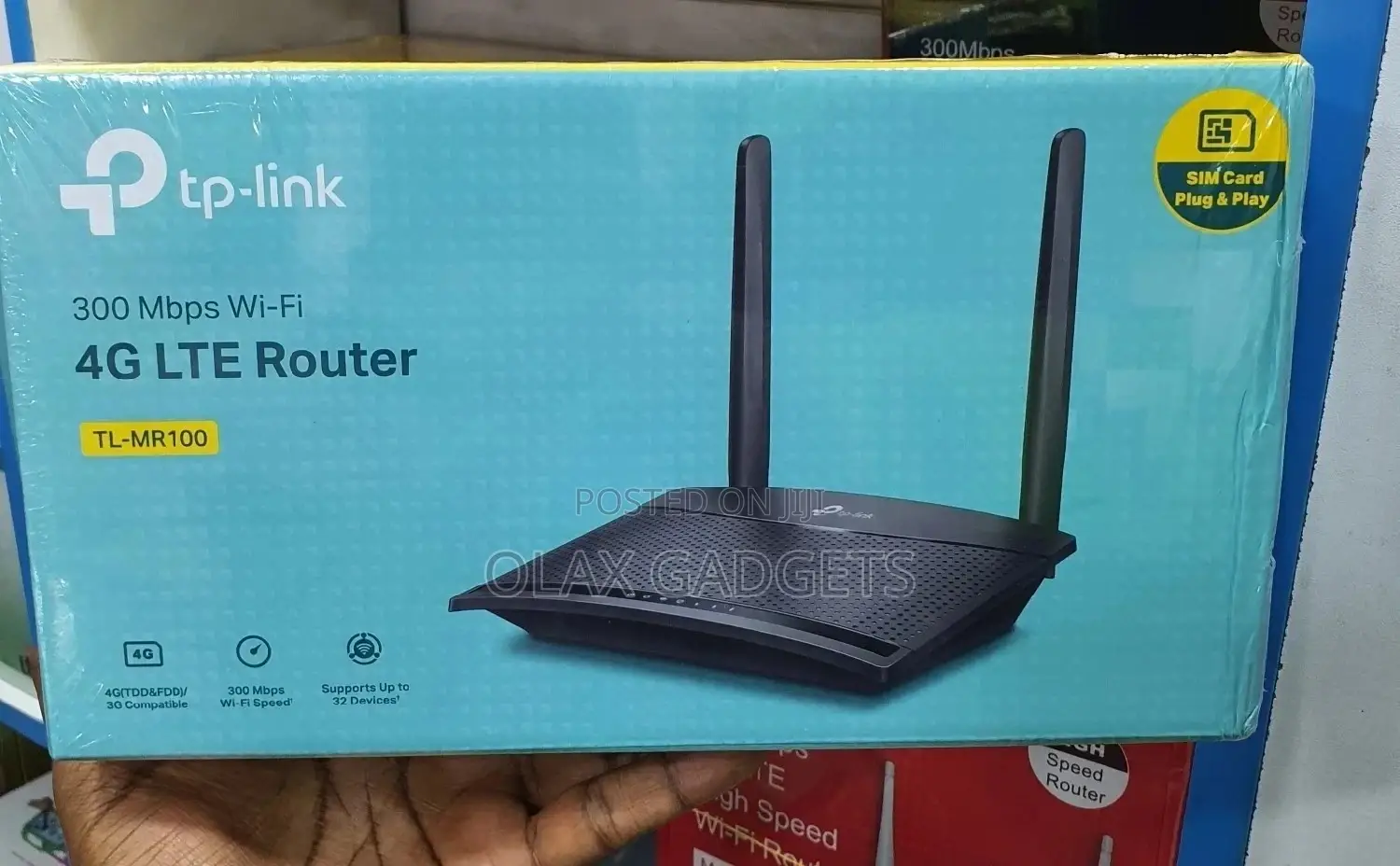 Tp-Link MR100 300mbps Wireless 4G LTE Router