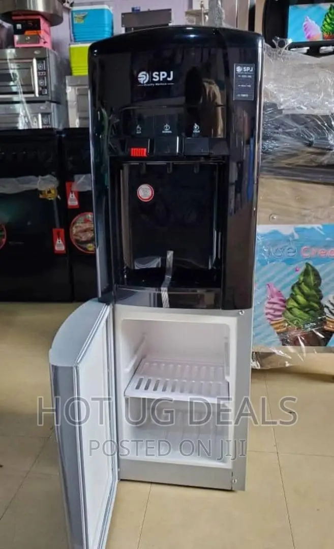 Water Dispenser With Cabinet [Storage Compartment] -Silver