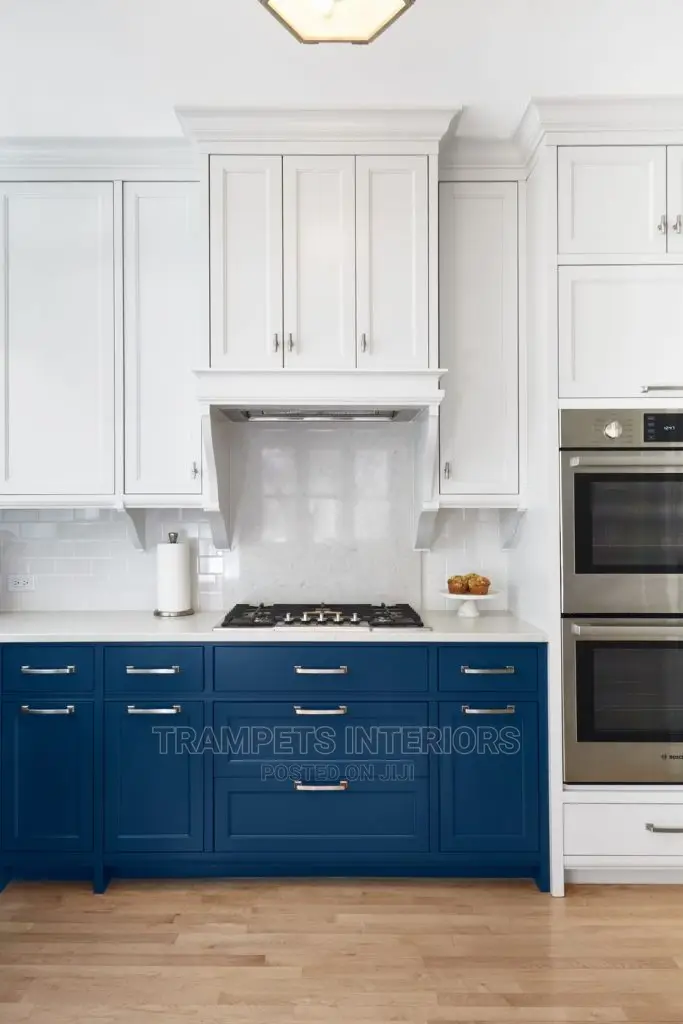 Kitchen Cabinets Blue and White Fashion