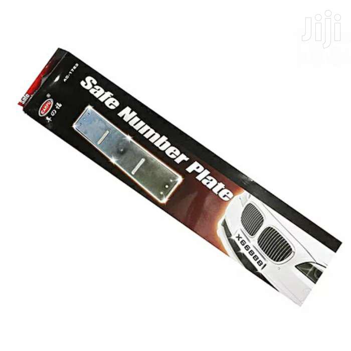 Safe Number Plate Cover - Silver