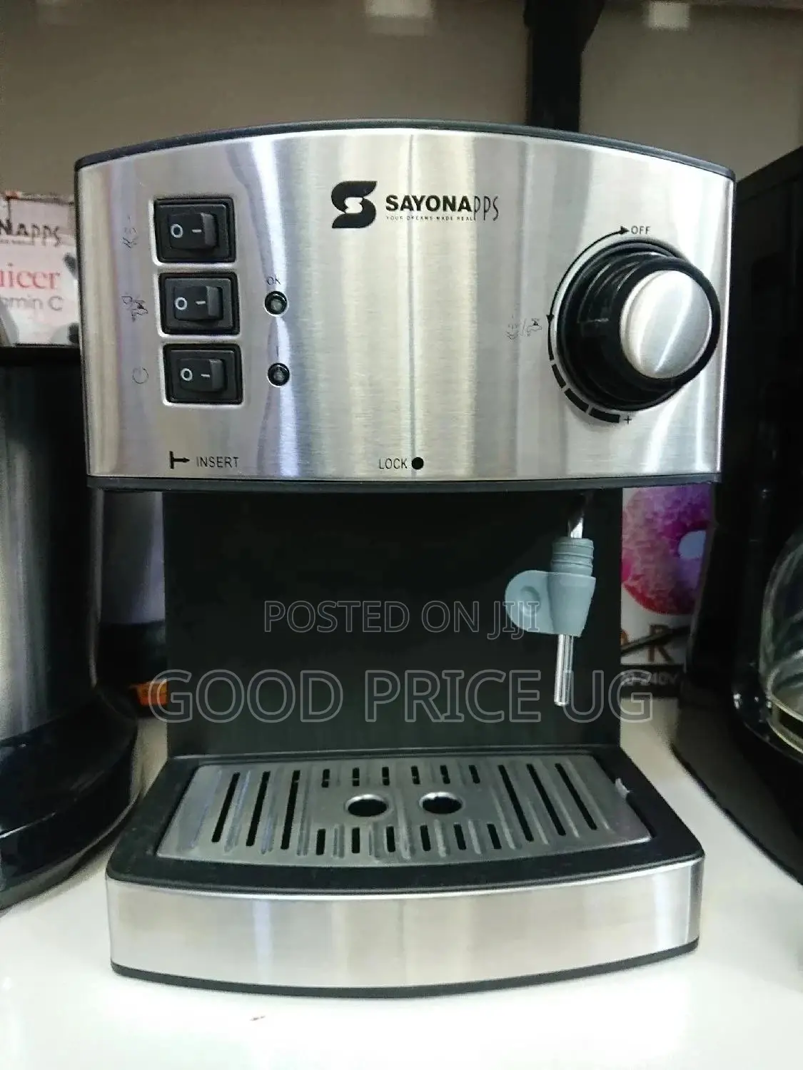 20 Bars Sayona Coffee Machine With 1 Years Warranty