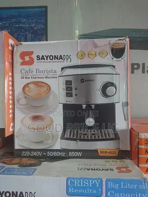 20 Bars Sayona Coffee Machine With 1 Years Warranty