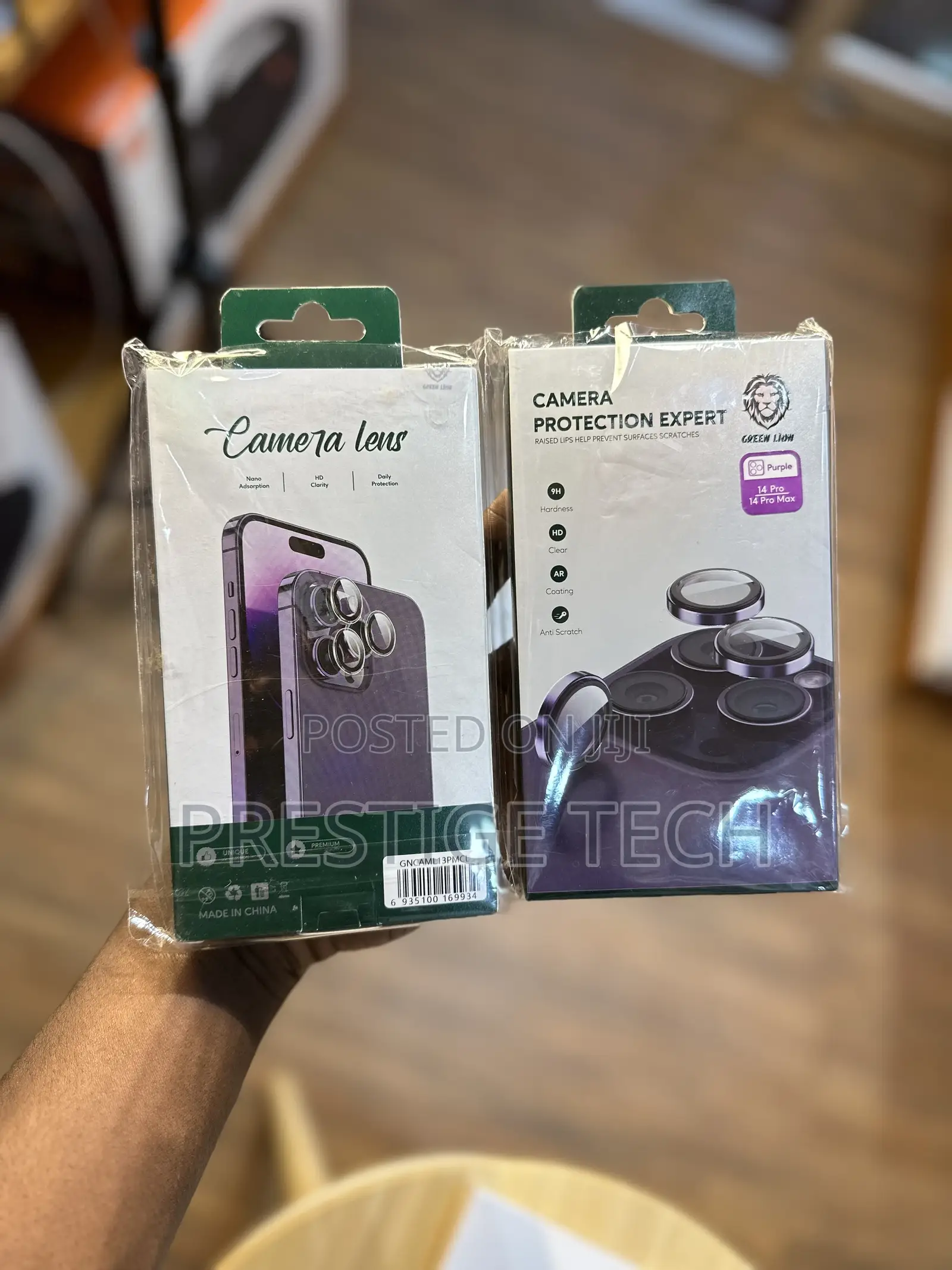 Green Lion Camera Lens Protector for iPhone 16 Pro, 15, 14