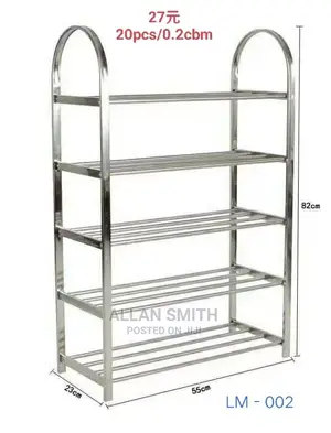 Metallic Shoe Rack