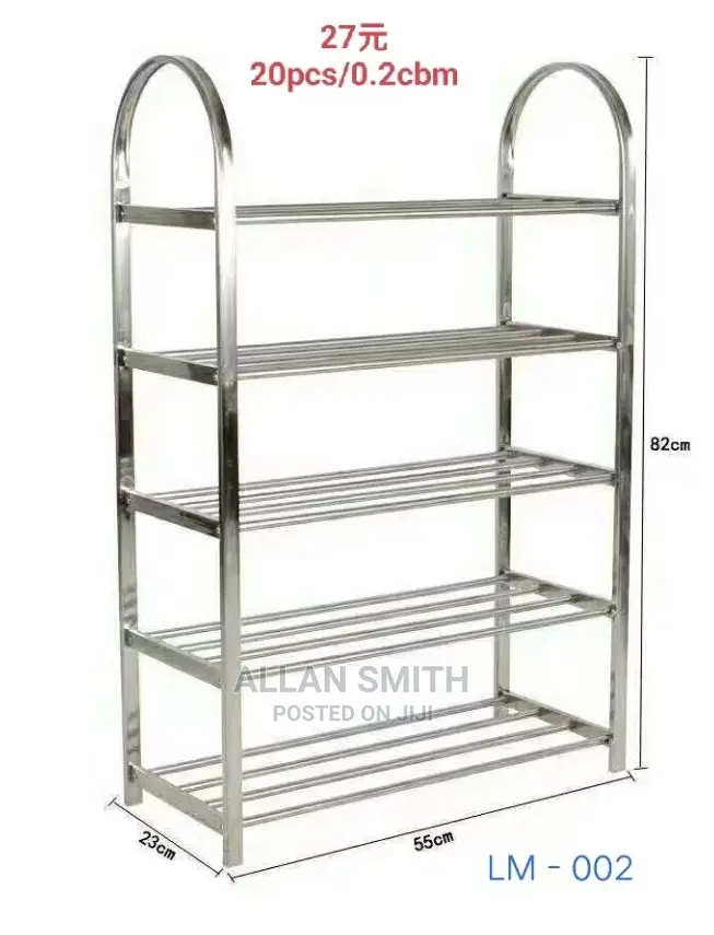 Metallic Shoe Rack