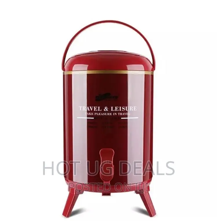 9.5l Water Tea Hot And Cold Thermo Flask - Red