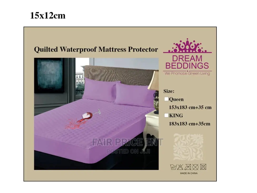 Waterproof Mattress Protector 6*6 ( Purple)
