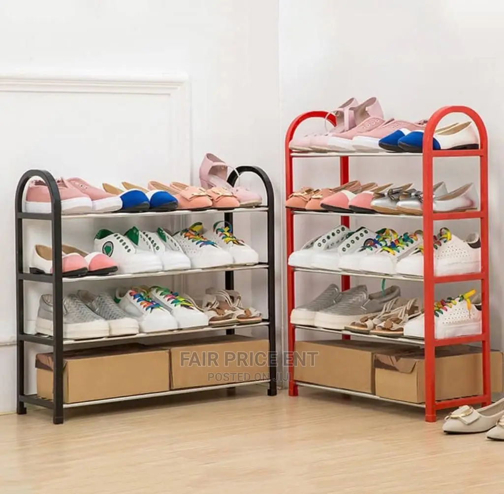 Mettalic Shoe Rack.( White)