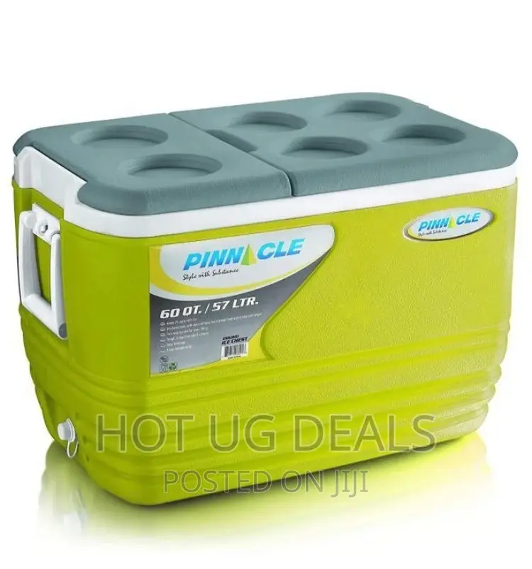 57l Pinnacle Cooler Water Ice Box - Lemon Green