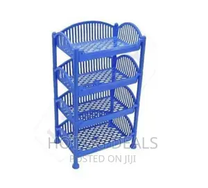 Kenoply Plastic Trolley 4 Stack - Blue