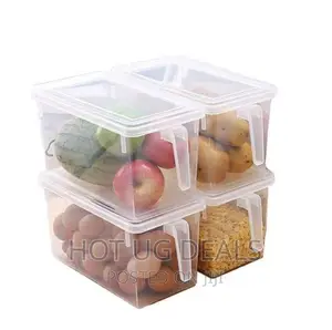 4pcs Fridge Storage Container Box Holder Food Organizer