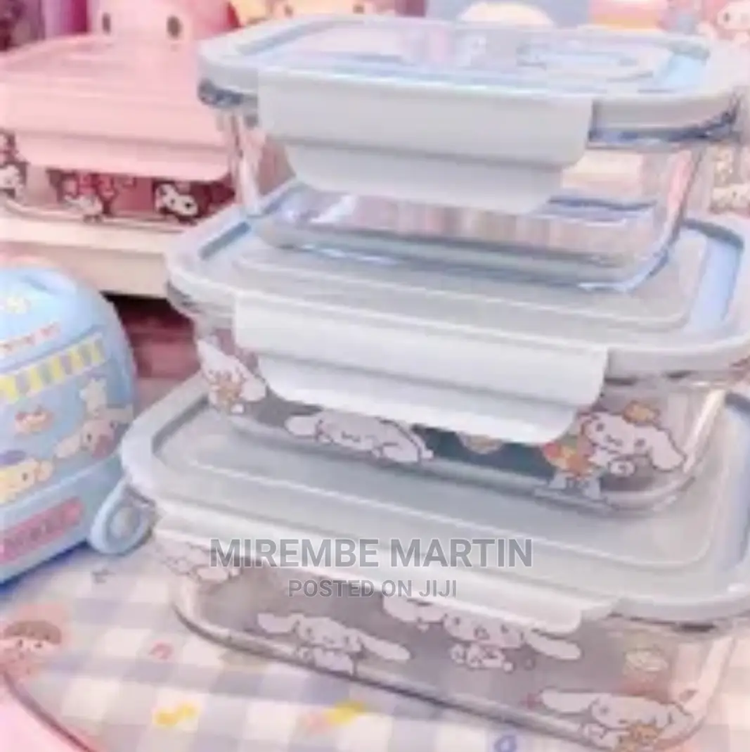 3 Pcs Glass Food Storage Container