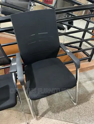 Visitor Chair (White Stripe)