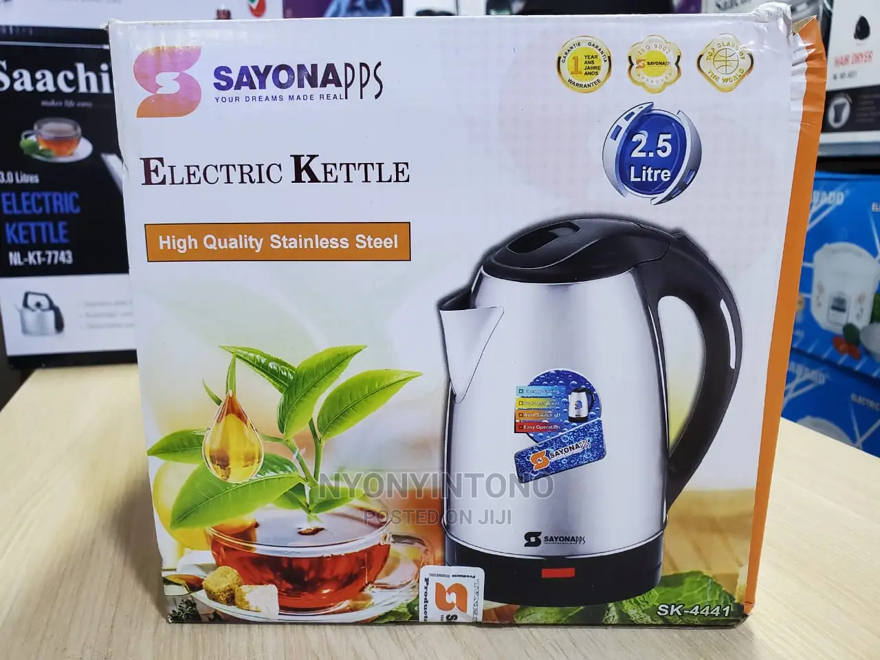 Sayona Electric Kettle 2.5L Automatic Switch
