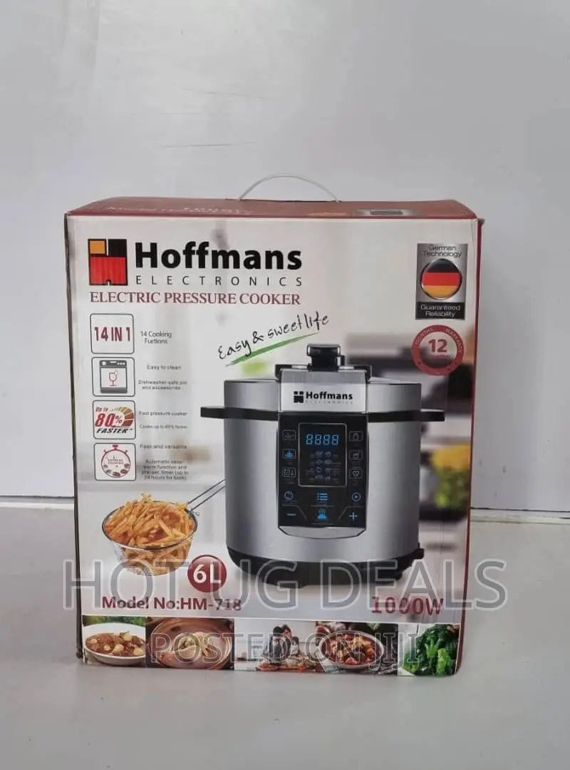 14 In 1 Multifunctional 6l Hoffmans Pressure Cooker - Silver