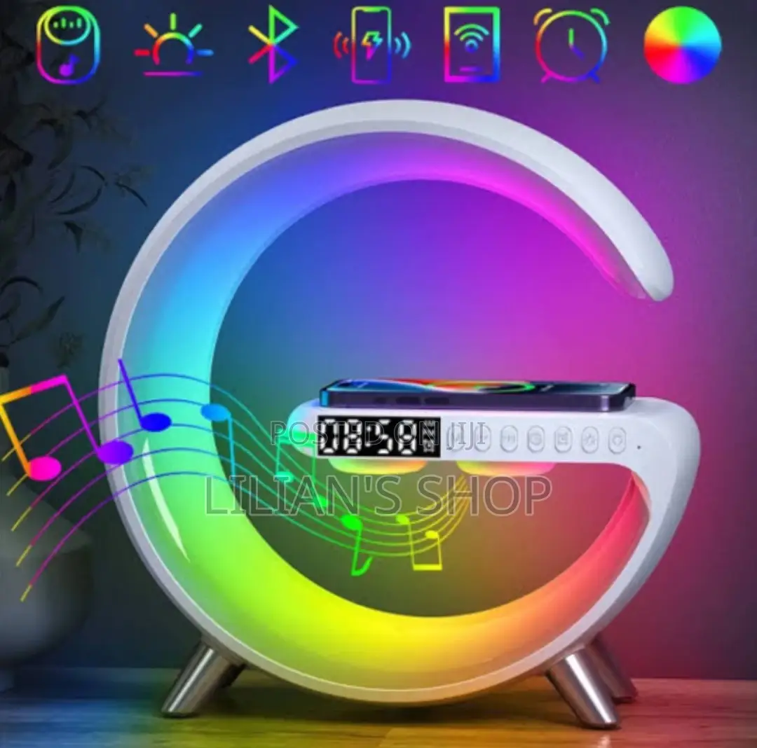 Multifunction Smart Wireless Speaker With Wireless Charger