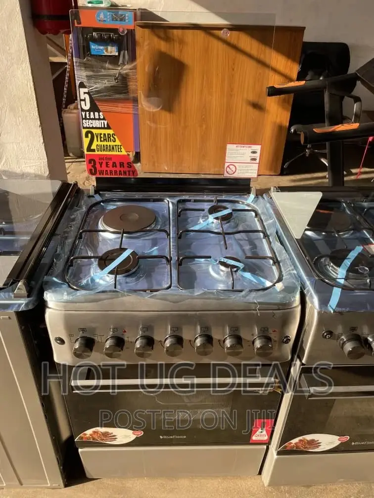 Blueflame 3gas + 1 Electric Oven Cooker 60*60cm - Silver