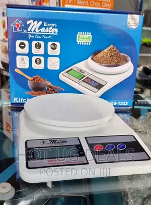Photo - Kitchen Weighing Scale Digital Display- White