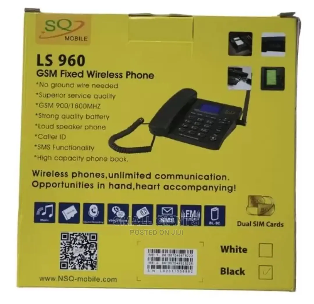 SQ Mobile SQ LS-960 Dual Sim Gsm Wireless Landline Phone