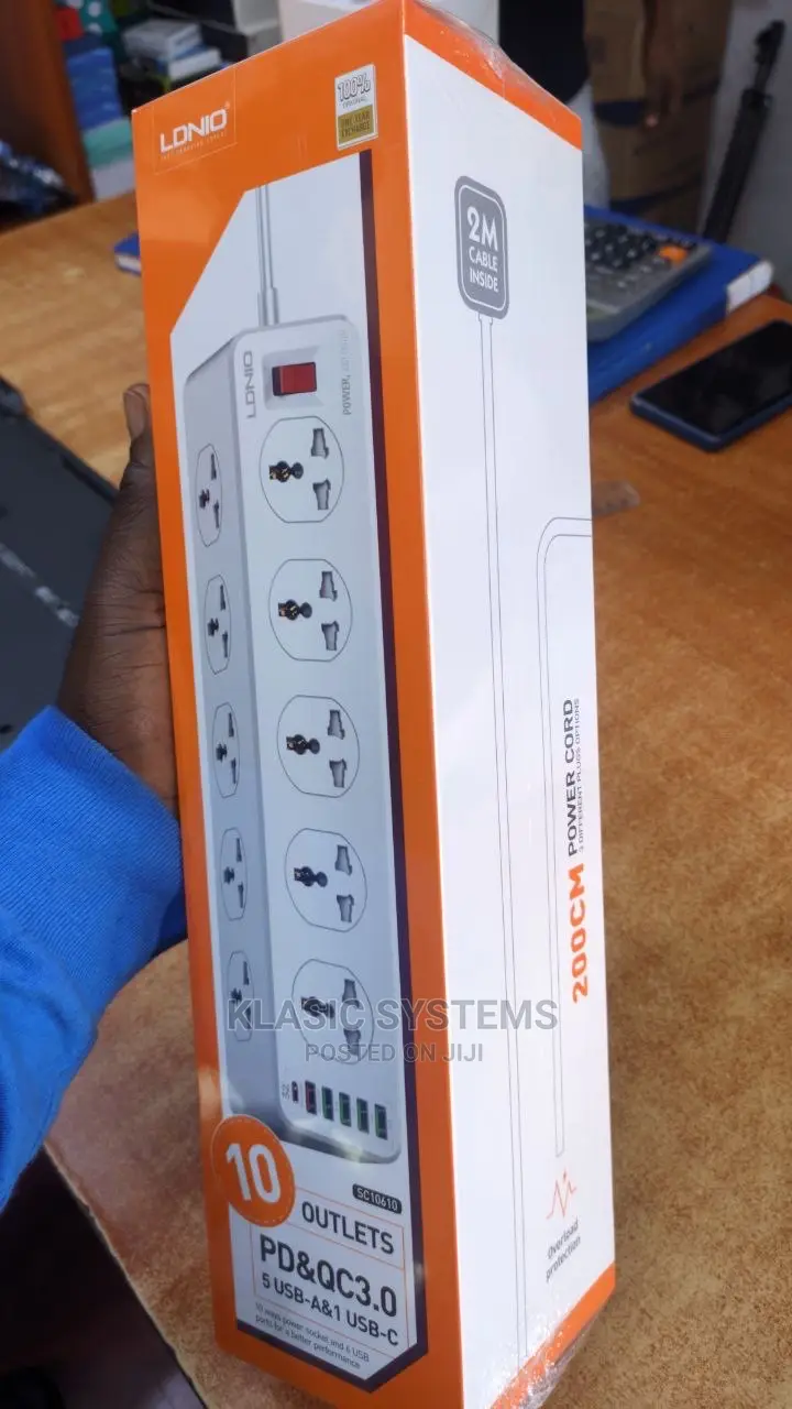 Surge Protection With 6usb Ports And 10outlets