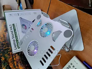 Rotatable Laptop Stand With Cooling Funs and Light