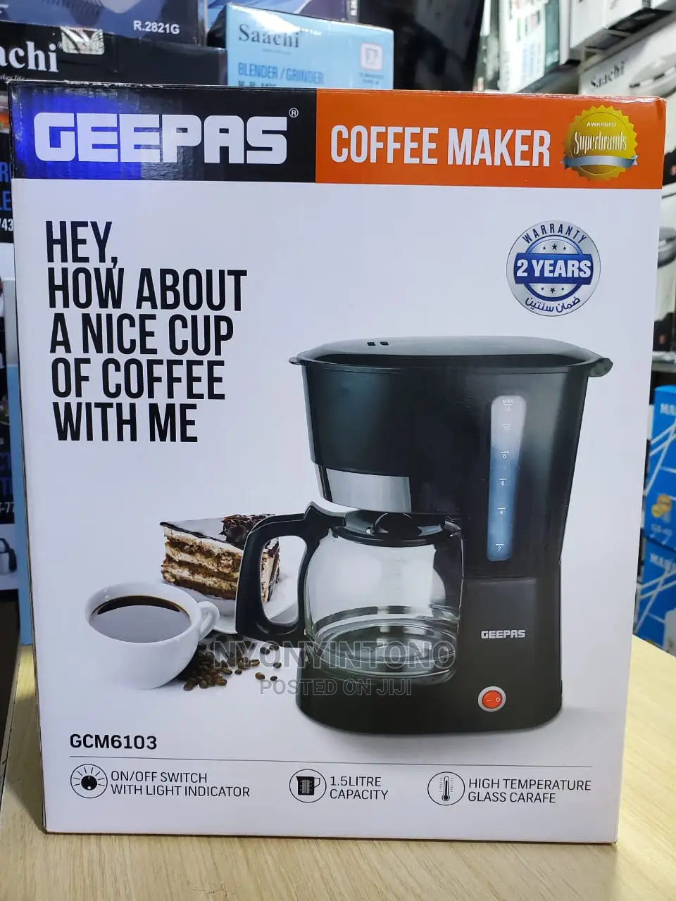 Geepas Coffee Maker 1.5L