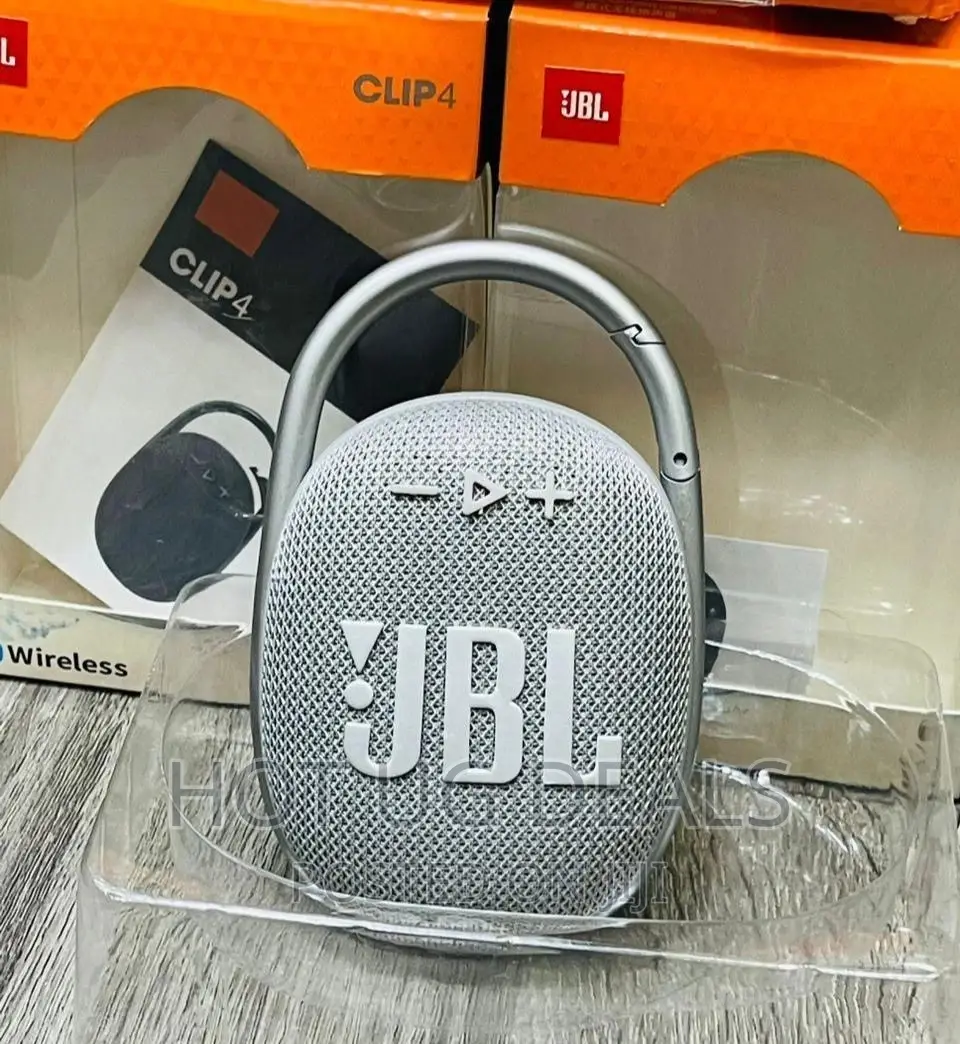 JBL Clip 4 Portable Bluetooth Waterproof Speaker - Grey
