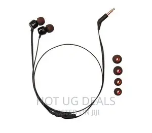 JBL T110, Wired In-Ear Headphones With Pure Bass Sound–Black