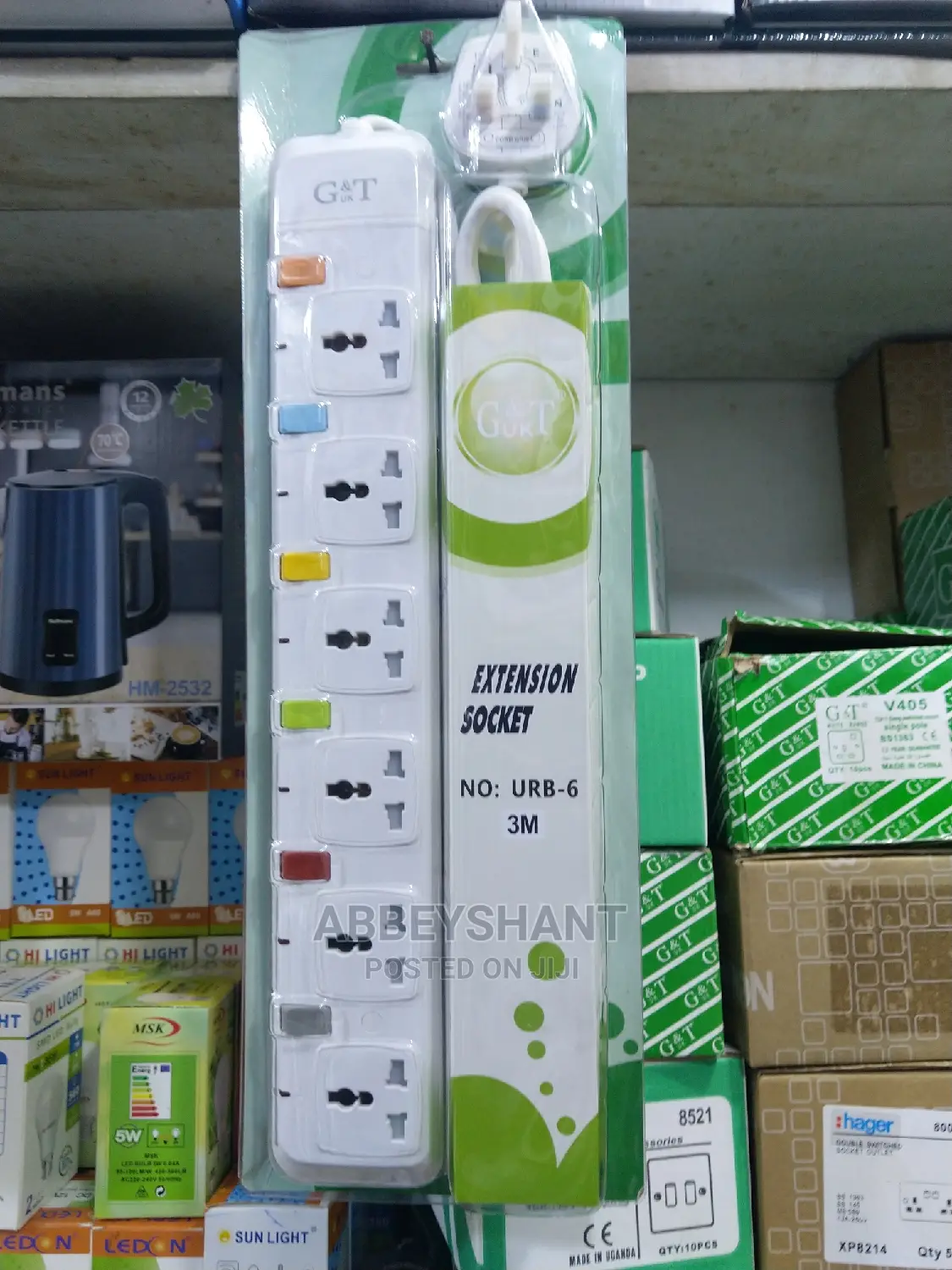 6way Extension G T Socket Extension