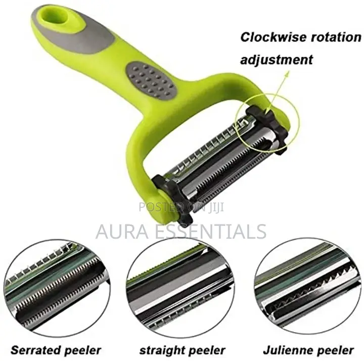 3 in 1 Rotatable Stainless Steel Blade Peeler