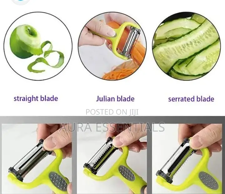 3 in 1 Rotatable Stainless Steel Blade Peeler