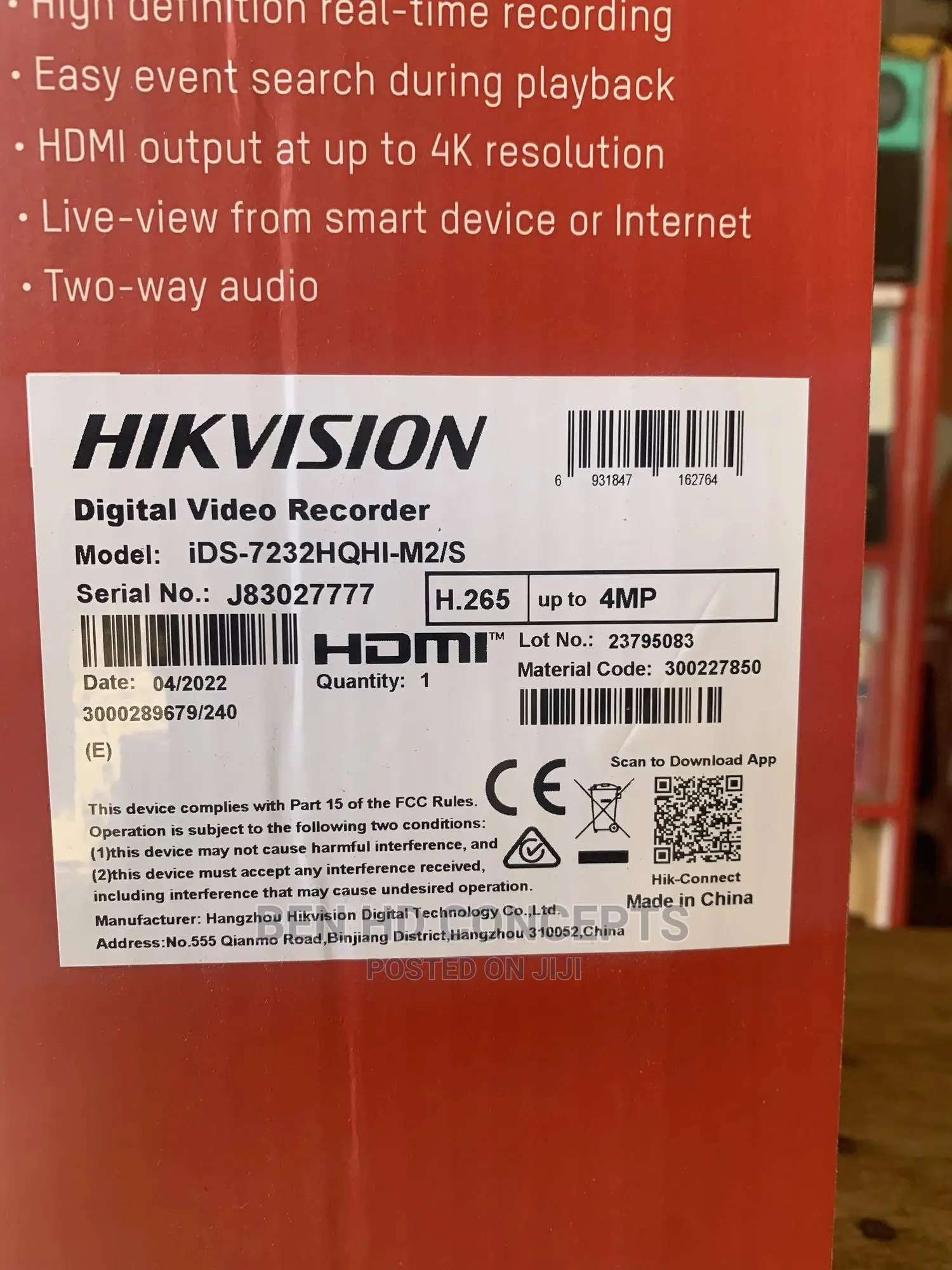 Hikvision 32 Channel DVR Hybrid